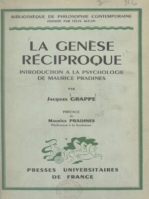 cover image of La Genèse réciproque